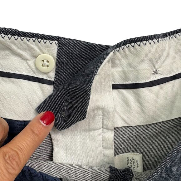 Banana Republic Martin Fit Trouser Pants – Dark Navy Wool Blend – Size 4 - Picture 9 of 16